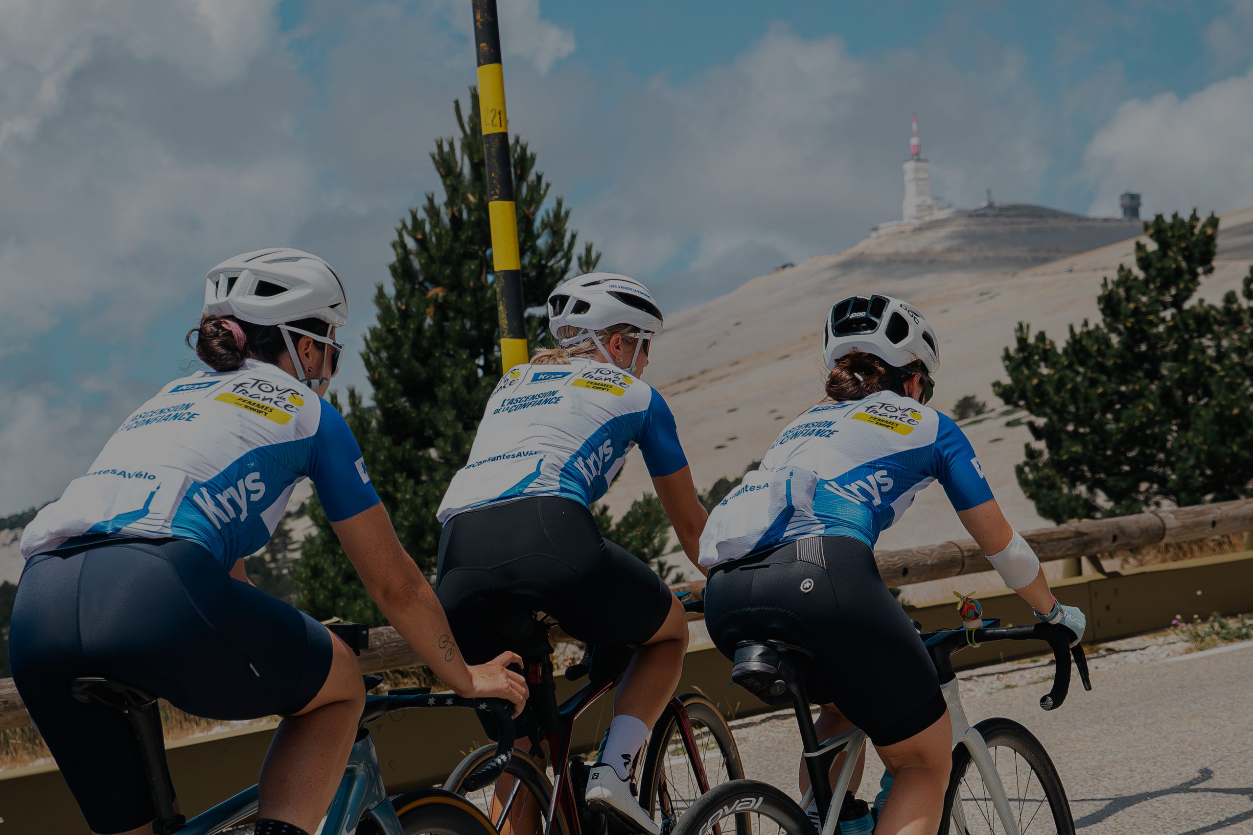 Peloton Krys L’Ascension de la Confiance sur les pentes du Mont Ventoux – photo Lucas Chiotti