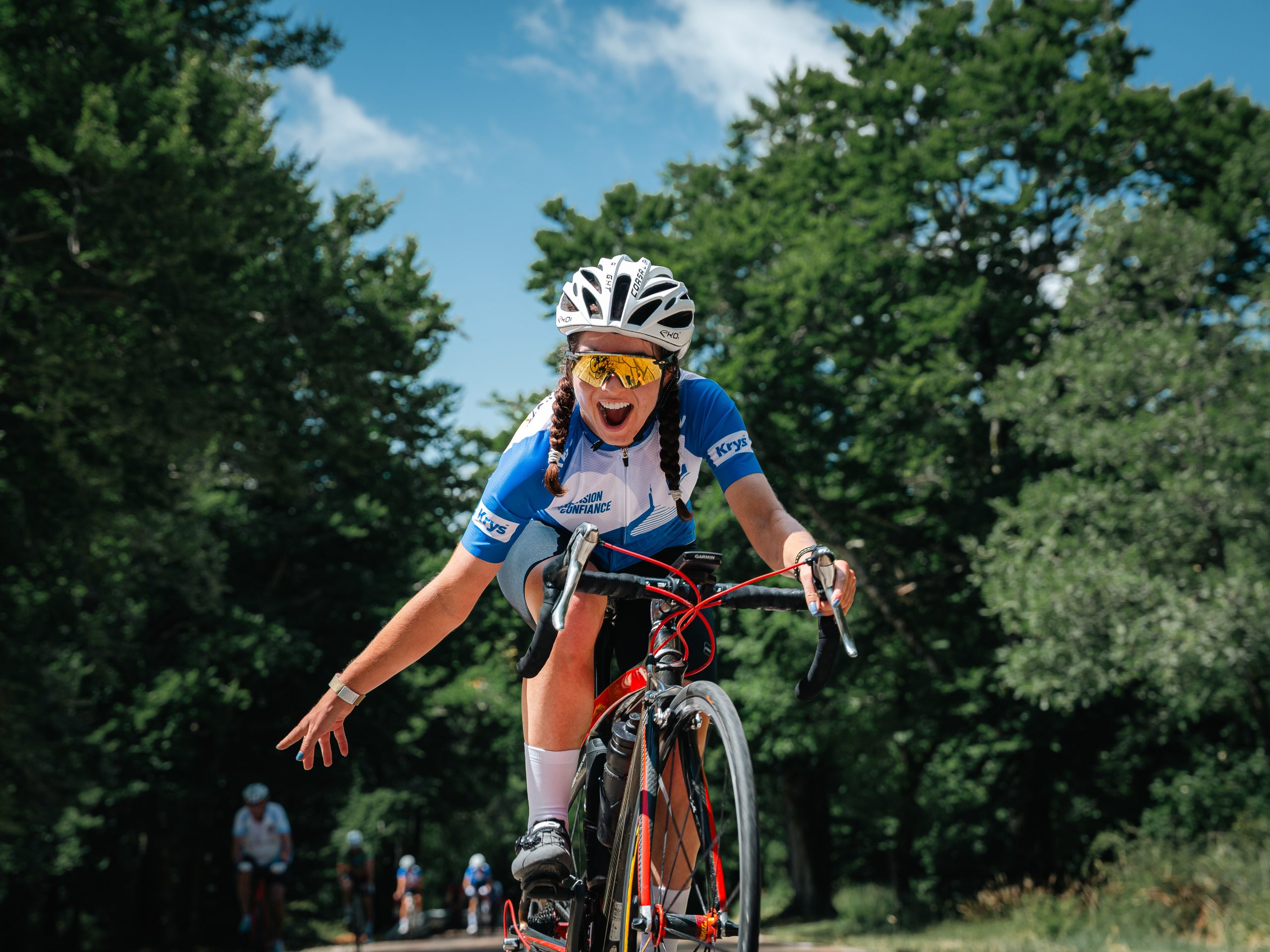 Cycliste L’Ascension de la Confiance Krys – photo Lucas Chiotti