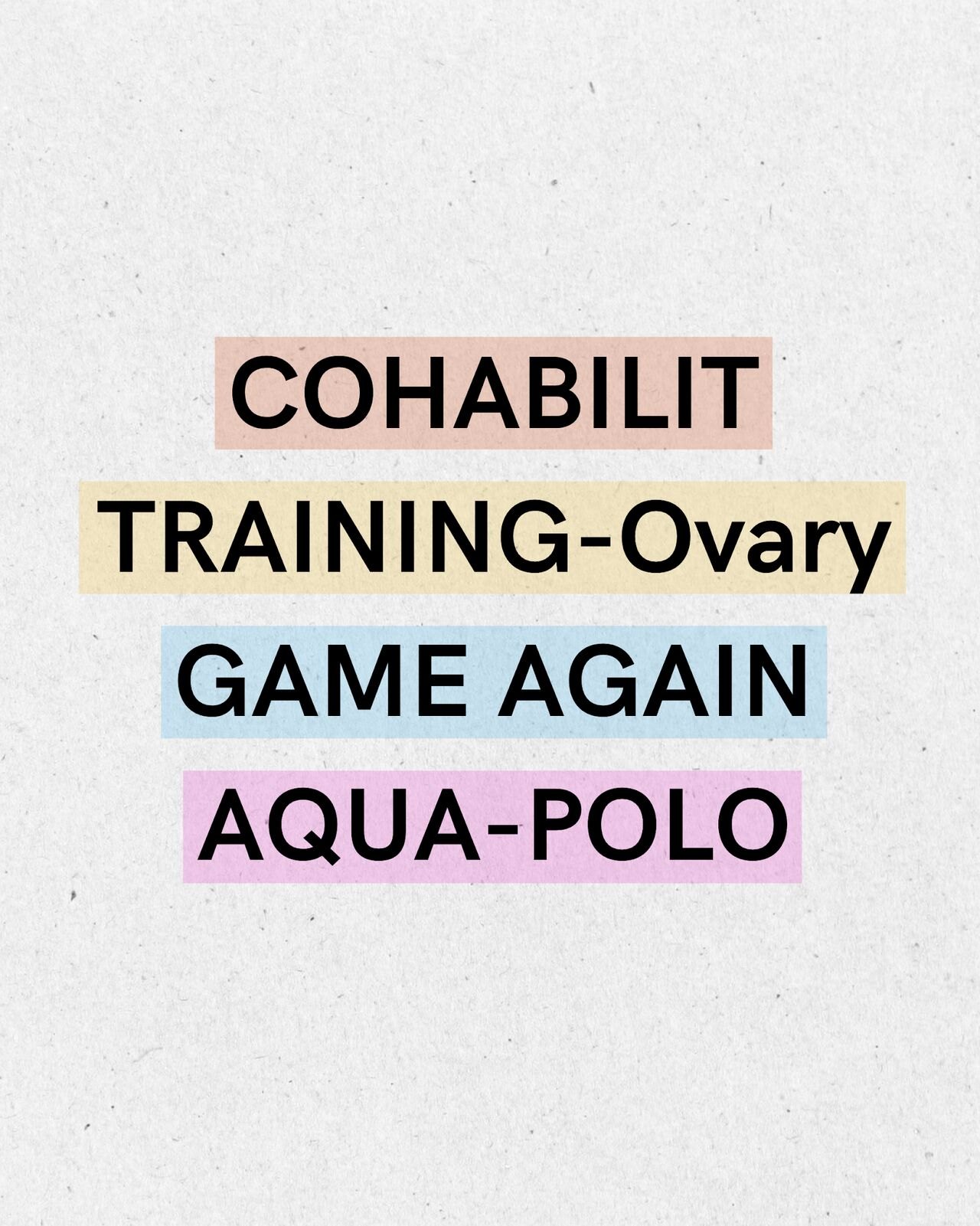 Programmes de recherche du Labo MSC : Cohabilit, Training-Ovary, Game Again, Aqua-Polo