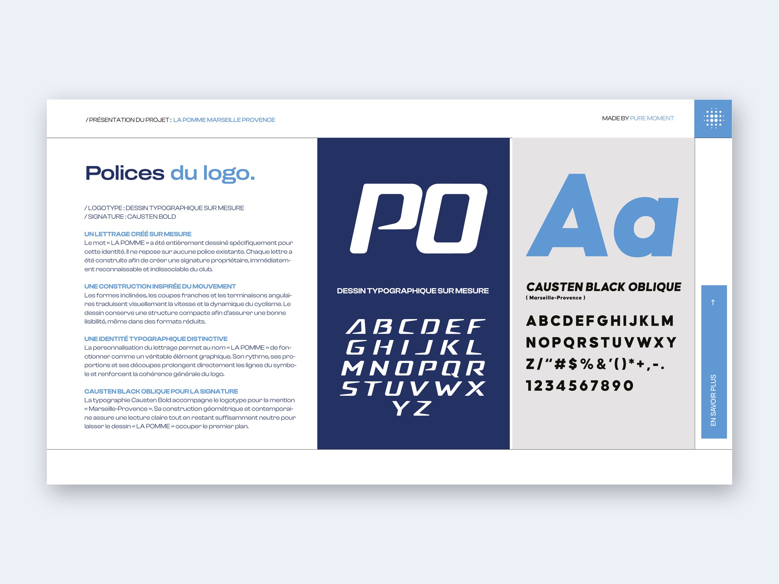Charte graphique VC La Pomme – polices